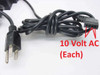 HP 17122B power supply output connector with red label indicating 10 Volt AC output