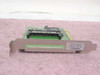 SMC WL11000P PCI PCMCIA CardBus adapter card — front view showing PCMCIA slot and rear bracket with warning label