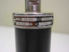 Weinschel Engineering 10-10 attenuator label closeup – Model 10-10, Serial E15694, 10.08 dB AT DC