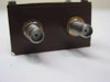 Anzac C254124 Power Divider – close-up of two SMA-F connectors on one face, showing connector condition and gold gaskets