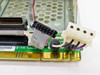 Compaq 199880-001 carrier board close-up showing 68-pin SCSI connector, power connector, and ribbon cable – 1996 date code visible