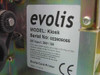 Evolis Kiosk rating label — Model: Kiosk, DC Input 24V/3A, Serial No 022606065, Made in France, CE marked, Evolis Card Printer