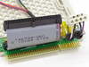 Compaq 146763-001 caddy PCB close-up showing part number label, ribbon cable, and edge connector detail