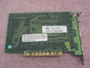 Creative Labs CT7120 DXR2 PCI DVD decoder card — PCB back side showing FCC compliance label and patent notice sticker