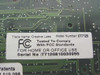 Creative Labs CT7120 FCC label close-up — Trade Name: Creative Labs, Model Number: CT7120, Serial No: T7120810030955