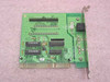 Panasonic CD-ROM ISA card PCB top view showing multiple ICs, solder traces, and 4-pin power/audio connector on right side