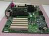 Dell OptiPlex GX400 motherboard — angled view showing PCI slots, RIMM memory slots, and Socket 423 CPU socket area