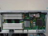 IBM 7026-W80 RS6000 – interior board view showing memory modules populated across multiple DIMM slots and processor area