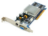 Chaintech SLMX4000T2 GeForce MX4000 128MB AGP video card – front top angle showing heatsink and PCB components