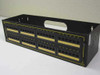 Ortronics OR-851004912 ELP5 48-port RJ-45 patch panel — front and top angled view showing port rows and Ortronics logo