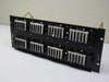 Lucent Telephone Cable Rack Patch Panel for 19" Rack-Mount Enclosure - BLACK