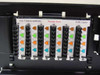 Close-up of EIA T568B wiring diagram label with Power Sum and 4-PR Cable markings and color-coded wire positions