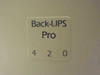 APC 420 VA Battery Back-Up UPS - Broken Face Plate (Back-Ups Pro 420PNP)