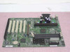 Gateway 4000532 system board – top-down view showing DIMM slots, PCI/AGP expansion slots, CPU Slot 1 connector, and ATX power connector