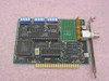 Thomas-Conrad TC6142 ISA NIC – component side showing main controller ICs, memory chips, and BNC coax port on rear bracket