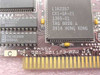Novell 901-301173-002 ISA network card — close-up of main controller chip marked L1A2287 CXI-GA-21 1365-01 and PCB edge showing assembly number 901-301173-002