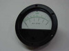 Q.V.S. Inc MOD-450R analog ohm meter movement front view showing OHMS scale with A.C. & D.C. marking and 4.5 inch round black housing