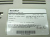Motorola HMTA200 bottom label showing model HMTA200 Keypad RM16M XFMR, assembly number 6457503500010, serial 19172259, 9VAC 60Hz 600mA, FCC ID AK34574109, date code 3696