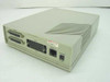 Motorola HMTA200 rear panel view showing V.35, DTE, ISDN-U port, and 9 VAC power input
