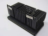 Intel Pentium II SL2HE 266MHz Slot 1 CPU – rear three-quarter view showing finned heatsink and Slot 1 edge connector