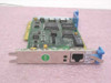 IBM 92G7690 Auto 16/4 Token Ring MC Adapter – front angled view showing PCB, blue MCA retaining bracket, and RJ-45 port on bracket
