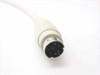 Close-up of Soft Key F21J PS/2 AT DIN 5-pin round connector at end of keyboard cable