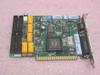 Attachmate UniCard+ 019244 Rev C ISA card top-side view showing main controller ICs, relay components, and header connectors