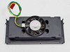 Intel Pentium II SL2WZ — underside view showing integrated cooling fan with green/yellow/red connector wires