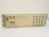 C-COR Electronics ASM-16A full rear view showing all 16 F-type input ports, trunk, and pilot connectors
