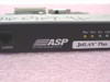 ASP Computer Products JLS200 JetLAN Plus Ethernet card — close-up of front faceplate with ASP logo, JLS200 model label, and LED indicators