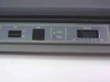 Savin SP2100 front panel showing Line On/Off switch, Start button, Power and Alarm LEDs, and Intensity 1–5 slider