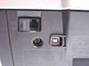 Dell 964 rear port panel — RJ-11 phone/fax jack, DC power port, USB Type-B port, and Dell manufacturer label