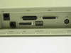 Motorola FT100M – rear panel showing NWK RJ-48C port, DTE Port 1, DTE Port 2 (DB-25), LAN NWK RJ, MGT DB-25 port, ALARM/SENSE terminal block, and DIN power connector