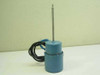 Filter Chem M1294K16 electric motor rear-left view showing full motor body, shaft, and wire lead bundle