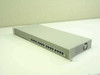 Encore ENH716-TX 16-Port Fast Ethernet Stackable Hub – front-left angle view showing 1U rackmount chassis and RJ45 ports