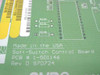 GNP Computers Soft-Switch Control Board PCB close-up of silkscreen label showing PCB # 1-501146 Rev D 970724 Made in the USA