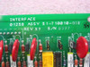 Interface 31-710010-001 Rev X7 PCB — close-up of silkscreen label reading INTERFACE, 01238, ASSY 31-710010-001, REV X7, S/N 0077