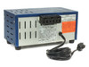 Micro Star MS-136 rear panel showing 3-port outlet block, rating label, and AC power cord
