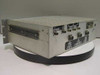 PMR/TRQ-3/U Range Timing Receiver – rear panel showing J7 Antenna BNC, J8, J9 IRIG-B Timing connectors and output label plate