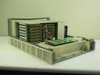 Maxsys Technologies 00465-3800 VMIC Test Station – open chassis showing multi-slot card cage and internal backplane boards, front-left angle view