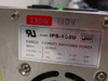 SourceTek IPS-135U rating plate close-up showing 135W 110V label, model number, UL listing E96023, input 115/230V AC 47-63Hz, and output ratings