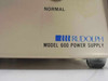 Rudolph Model 600 Power Supply – close-up of brand logo and model designation label reading 'RUDOLPH MODEL 600 POWER SUPPLY'