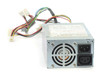 Power Win PW-150 150W AT switching power supply – rear view showing IEC AC inlet, IEC AC output socket, and rear exhaust fan