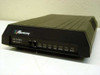 Microcom AX/2400C MNP Class 5 external modem – front panel view showing LED indicators PWR TST OH HS DTR TXD RXD