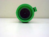 Ricoh Type 410 FT Toner cartridge — green end cap close-up showing toner outlet opening