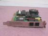Aceex 9624H ISA data fax modem card — front view showing PCB components, RJ-11 line and phone ports, and FCC label