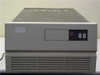 Fujitsu M2361A Super Eagle SMD Disk Drive System — front panel view showing drive bay door, red indicator LED, two rocker switches, ventilation grille, and handwritten inventory label sticker