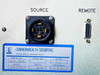 Commonwealth Scientific HCES 5000 rear panel showing Source multi-pin circular connector and Remote DB-15 connector with rating plate