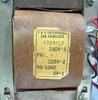F&R Enterprises transformer label showing model 2T23-17, primary voltages 240V-3, 208V-2, 0V-1, 50/60Hz — San Francisco
