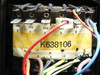 Pye Unicam 9423 internal transformer labeled K638106 with multi-tap primary winding connections for 110V, 120V, 200V, 220V, and 240V operation